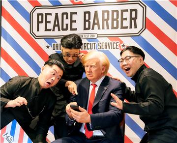 JAPAN PEACE BARBER TRUMP KIM