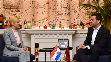 Croatian President meets with Tirana Mayor