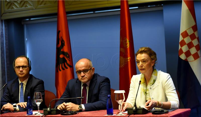 Croatian FM meets with Montenegrin and Albanian counterparts