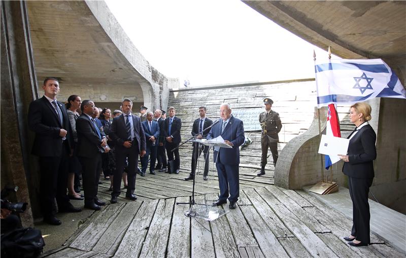 Predsjednici Hrvatske i Izraela zajedno posjetili Spomen područje Jasenovac