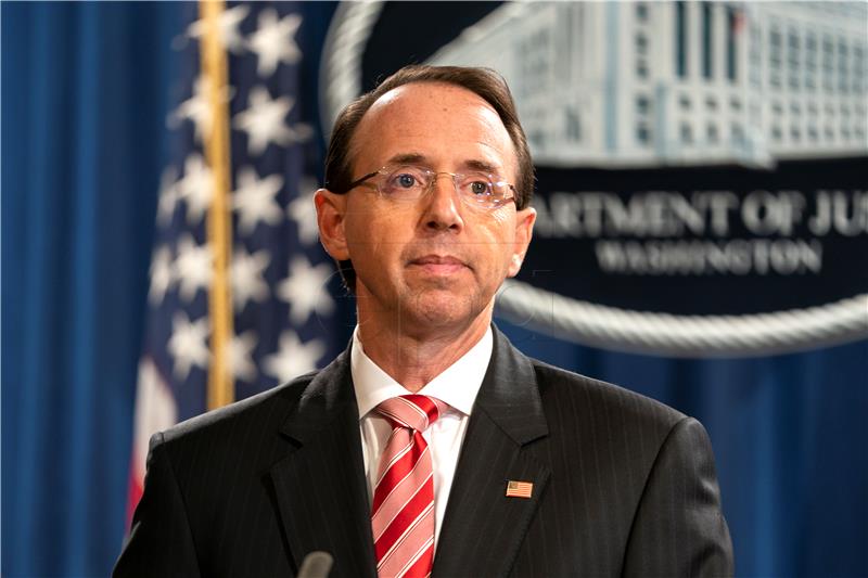 (FILE) USA ROSENSTEIN JUSTICE IMPEACHMENT