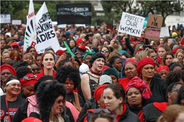 SOUTH AFRICA WOMEN MARCH AGAINST GENDER ABUSE