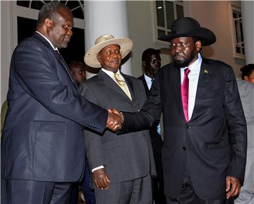 (FILE) UGANDA SOUTH SUDAN DIPLOMACY