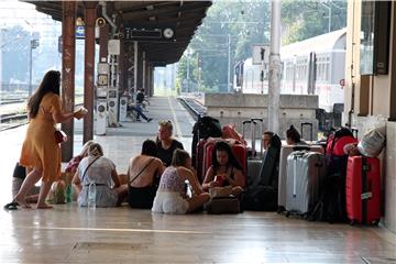 Turisti na zagrebačkom Glavnom kolodvoru