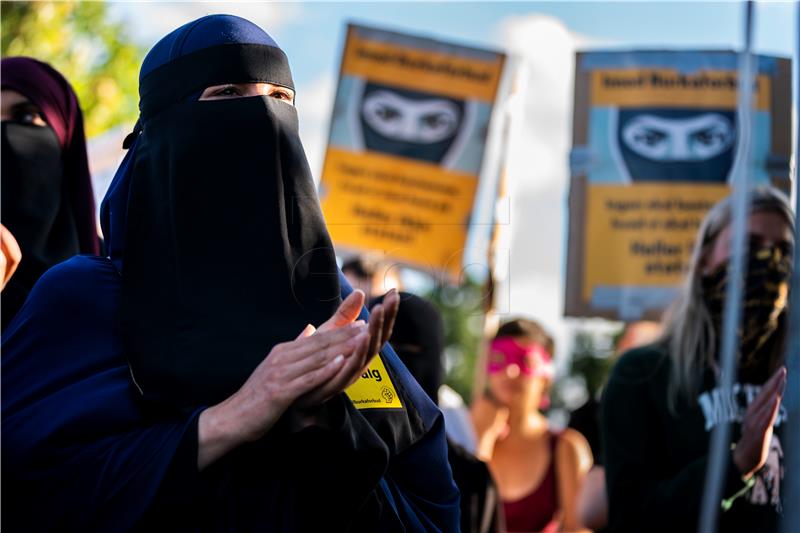 DENMARK NIQAB LAW PROTEST