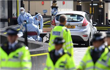 BRITAIN LONDON INCIDENT CAR CRASH