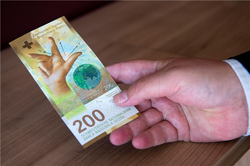 SWITZERLAND NATIONAL BANK 200 BANKNOTE