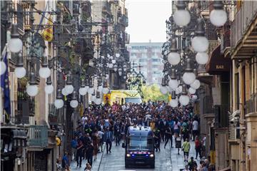 SPAIN TERROR ATTACKS BARCELONA ANNIVERSARY