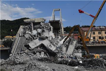 ITALY GENOA BRIDGE COLLAPSE AFTERMATH