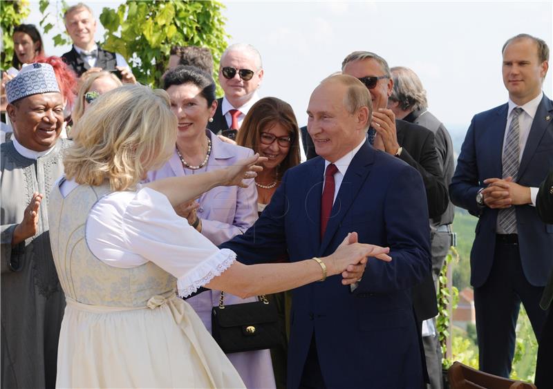 AUSTRIA RUSSIA PUTIN WEDDING KNEISSL