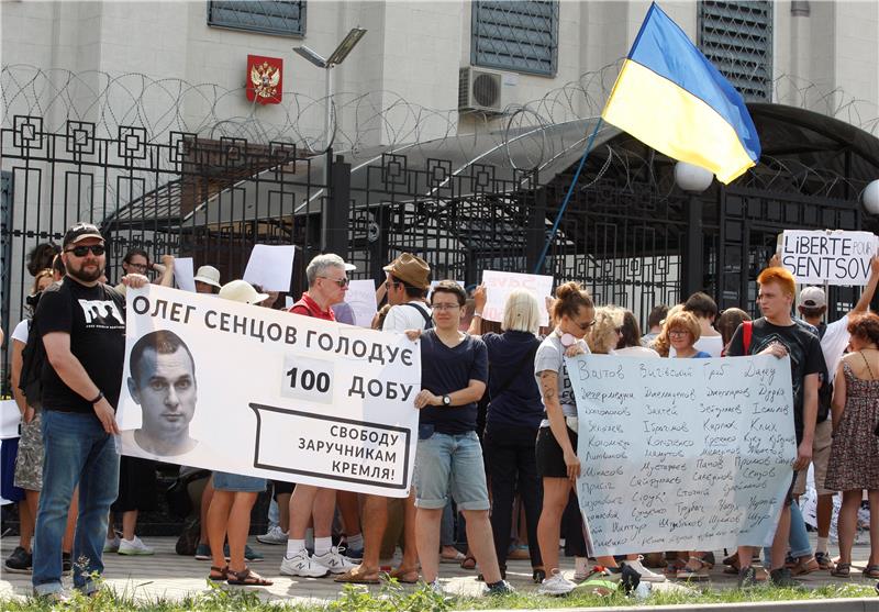 UKRAINE SENTSOV SUPPORT RALLY