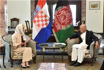 Croatian, Afghan presidents discuss security