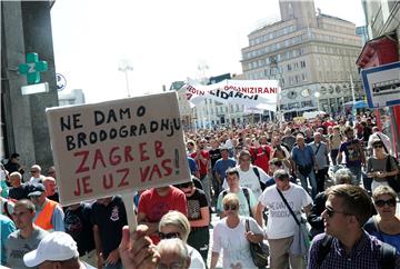 Radnici Uljanika i 3. maja u Zagrebu