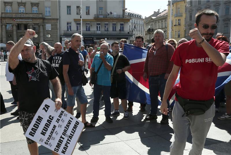 Radnici Uljanika i 3. maja u Zagrebu