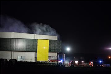 Varaždin - požar u postrojenju za mehaničku obradu otpada