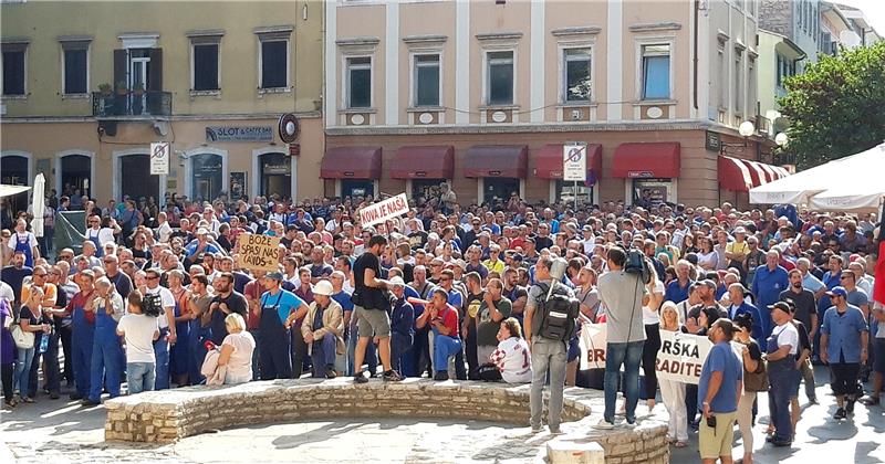 Radnici Uljanika na ulicama Pule u nikad većem broju