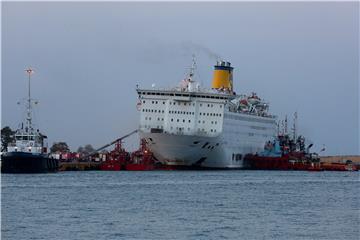 GREECE FERRY FIRE