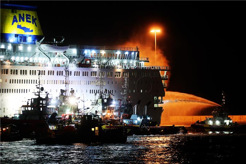 GREECE FERRY FIRE