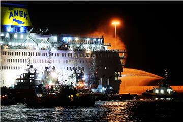 GREECE FERRY FIRE