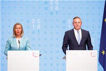 AUSTRIA EU DEFENCE MINISTERS MEETING