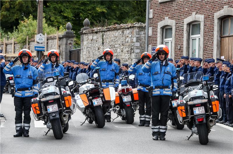 BELGIUM POLICE INSPECTOR FUNERAL