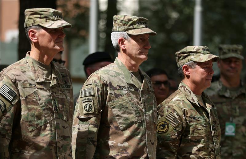 AFGHANISTAN NATO CHANGE OF COMMAND