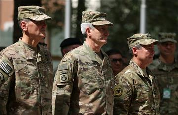 AFGHANISTAN NATO CHANGE OF COMMAND