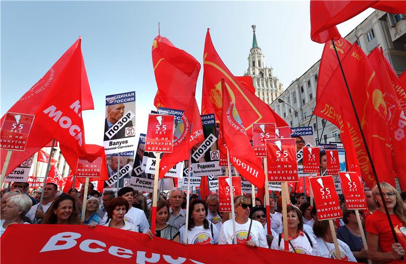 RUSSIA PROTEST PENSION REFORM