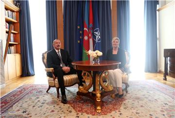 Croatian and Azeri presidents hold talks on strengthening of bilateral ties