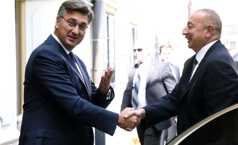 Premijer Plenković primio azerbajdžanskog predsjednika Alijeva