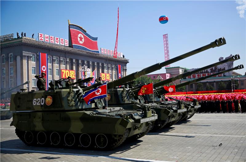 NORTH KOREA NATIONAL DAY PARADE