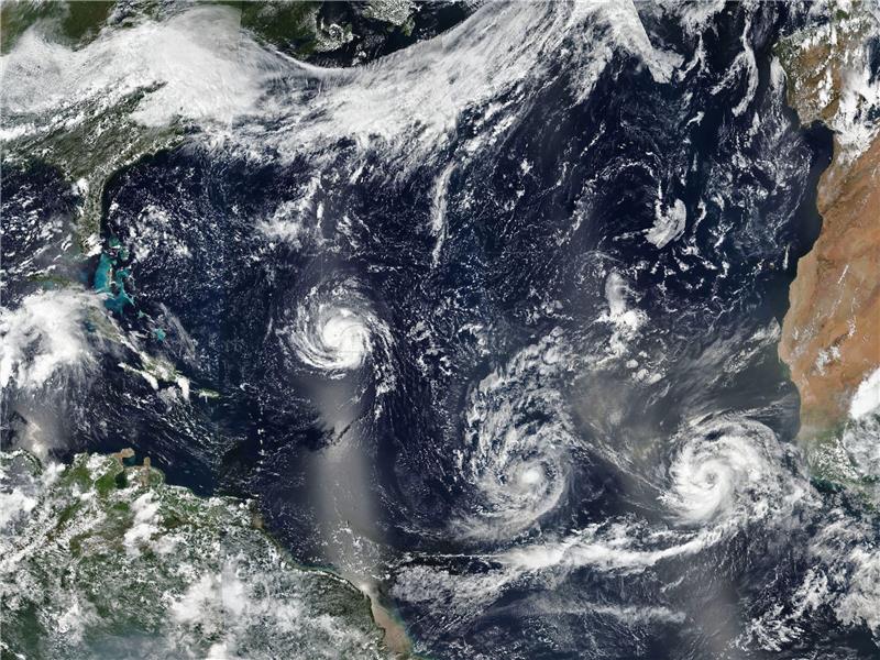 SPACE ATLANTIC OCEAN HURRICANE FLORENCE