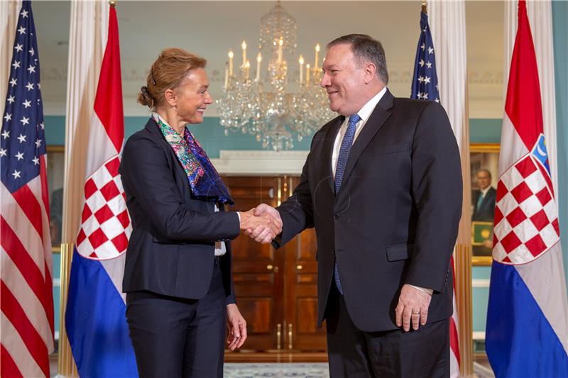 Croatian FM meets with US secretary of state