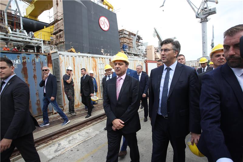 Plenkovic: Final solution for Uljanik dock requires cooperation by all