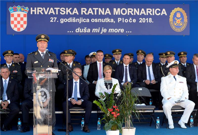 Središnja svečanost obilježavanja Dana Hrvatske ratne mornarice