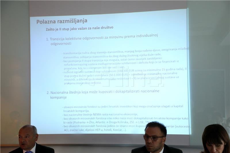 Konferencija za medije o mirovinskoj reformi