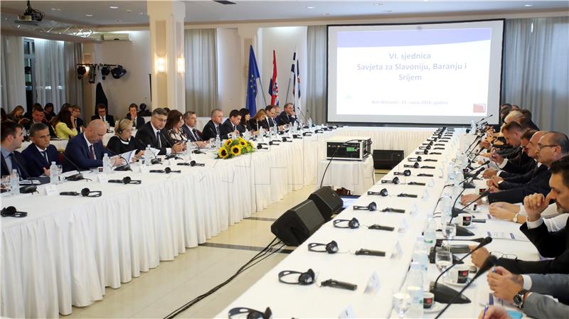 6th meeting of Council for Slavonia, Baranja and Srijem held in Beli Manastir