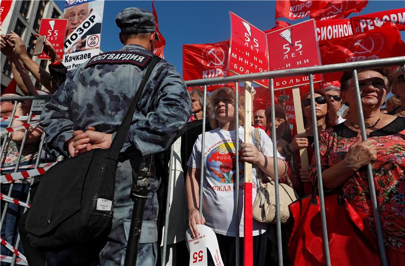 RUSSIA PROTEST PENSION REFORM