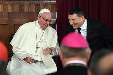 LATVIA POPE FRANCIS