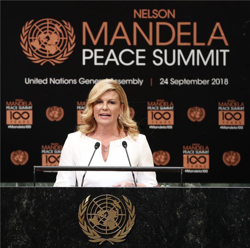 Croatian president commends Nelson Mandela's legacy