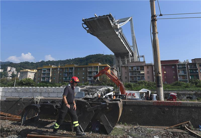 ITALY BRIDGE COLLAPSE AFTERMATH