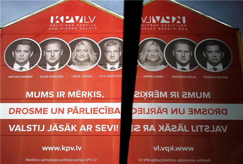 LATVIA ELECTIONS CAMPAIGNING