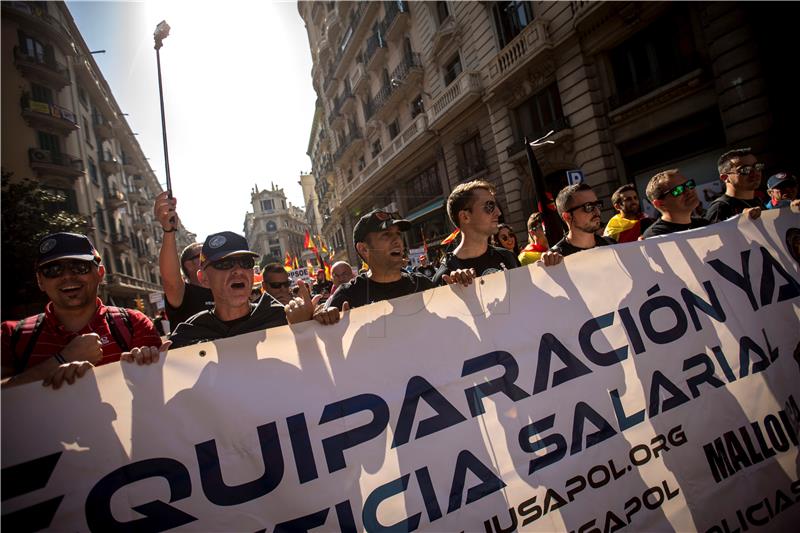 SPAIN POLICE PROTESTS