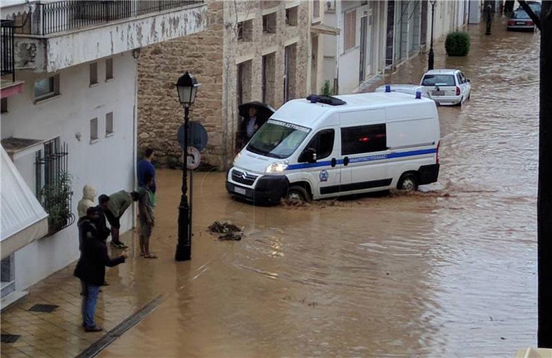 GREECE WEATHER CYCLONE ZORBA