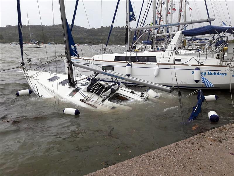 GREECE WEATHER CYCLONE ZORBA