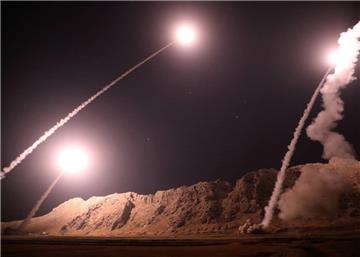 IRAN SYRIA MISSILE ATTACK LAUNCH