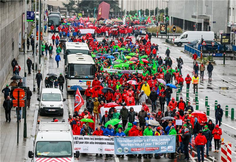 BELGIUM PROTEST PENSIONERS