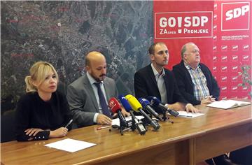 Tiskovna konferencija zagrebačkog SDP-a