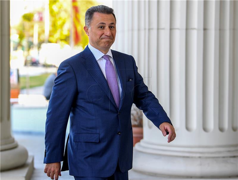 FYROM EX MACEDONIAN PM GRUEVSKI