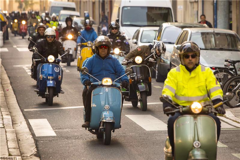 SPAIN VESPA MOTORBIKES RALLY